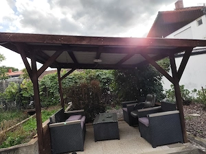 Massiver Holz-Pavillon für den Garten