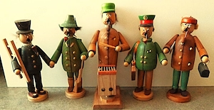 Konvolut Räuchermännchen Erzgebirge 60er Unikat Rarität sammeln rar selten TOP!
