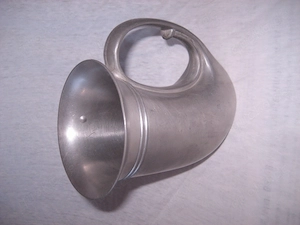 Jagdhorn-Becher Waldhorn Bierkrug Vintage Quist Rein Zinn