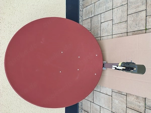 100cm SAT-Schüssel Antenne mit Quadro LNB für 4 Teilnehmer