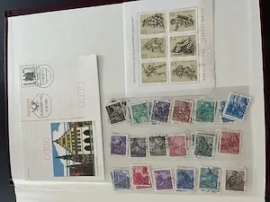 DDR Briefmarkensammlung 1982-1990 mit Postkarte