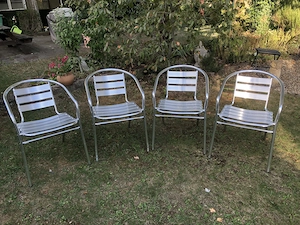 4 Outdoor Bistrostühle