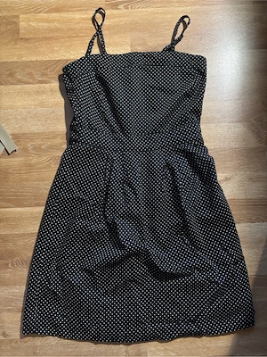 s.Oliver Kleid Polka Dot Schwarz Weiß Vintage Gr. Xs-S
