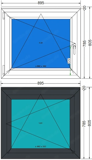 Gealan Fenster Anthrazit - Kunststofffenster