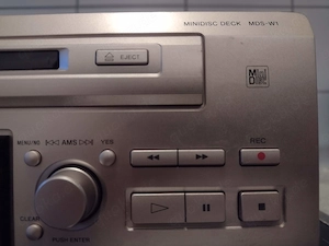 Sony MDS-W1 Dual MiniDisc Player-Recorder mit original Fernbedienung Bild 4
