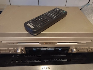 Sony MDS-W1 Dual MiniDisc Player-Recorder mit original Fernbedienung Bild 5