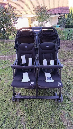    Chicco Zwillingsbuggy   sehr guten zustand   schwarz 