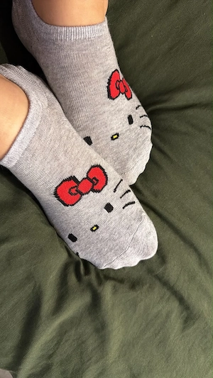 Getragene Socken