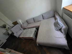 L-förmiges Schlafsofa zu verschenken
