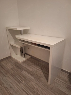 Design-Schreibtisch, weiß, 145x50x94(LxBxH)