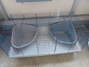 Kleintierkäfig + 2 Ecktoiletten 