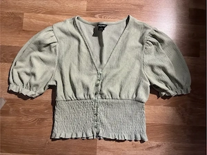 MONKI Top Gr. S Hellgrün Vintage  cottagecore