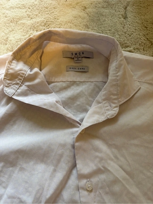 Elegantes SMOG Slim Fit Herrenhemd Gr. S | Weiß | Easy Care