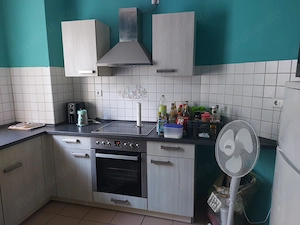 Einbauküche mit Herd, Backofen und Geschirspüler