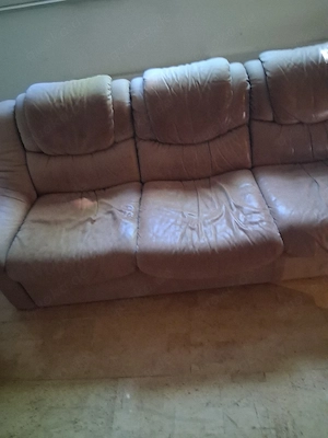 verschenke Ledersofa