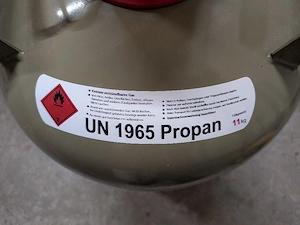 Aufkleber Propangasflasche 