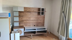 Moderne Wohnwand (Holz Grau)   Gebraucht, abholbereit verpackt!