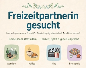 Freizeitpartnerin aus Leipzig gesucht