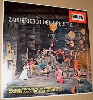 B LPK Zauberreich DER Operette Hamburgische Staatsoper E128 Die Fledermaus LP Schallplatte Sampler V