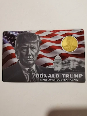 Goldmünze in Coincard "Donald" .999 Gold, 1 1000 oz Auflage nur 50.000 Stück!