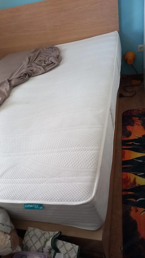 Bett mit schubladen lhn8 Lumatex Matratze 140x200 Wendematratze