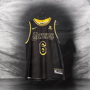 Nike Trikot Tanktop NBA LA Lakers #6 LeBron James Gr.L Special
