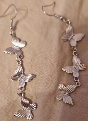 Armkettchen Silber mit Schmetterlinge