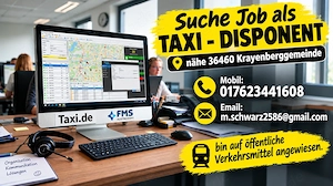 Stellengesuch: Taxi - Disponent (24 Jahre Taxi-DNA)