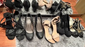 5 paar damenschuhe in 38 