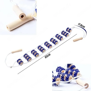 Massagegerät mit Holz Rollen Neu.
