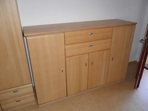 Hochwertige Kommode, 4 Türen, 2 Schübe, B 170 cm