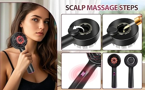 Elektrische Massagebürste mit Rotlicht, Kopfhautpflegeflüssigkeit