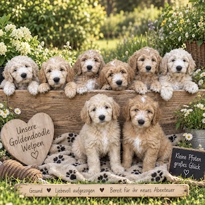 F1 Goldendoodle Welpen Standard mit Papieren 
