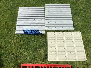 Raaco Metall-Wandregal Sichtboxen Stapelboxen Schraubenregal Schlitzwand 