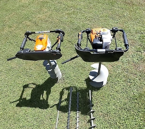Stihl BT 131 BTA 140 mieten Erdbohrgerät Erdbohrer Erdlochbohrer