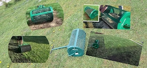 Landzie Kompostwalze mieten Topdressing Walze Kompoststreuer