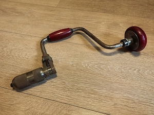 Original FLOTT Vintage Brustleier Handbohrer mit 4fach Spannbacken