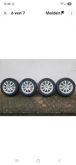 4 Alu Felgen mit Winterreifen 