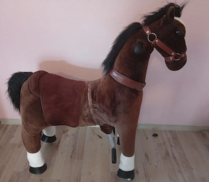 Plüschpferd auf Rollen 95cm