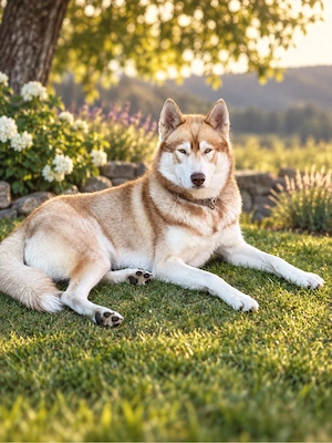    Reinrassiger Sibirischer Husky   Deckrüde | Red & White