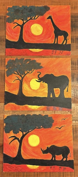 Afrika Sonnenuntergang 