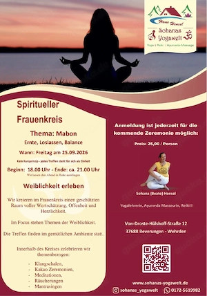 Spiritueller Frauenkreis: Mabon - Ernte,  Loslassen, innere Balance 