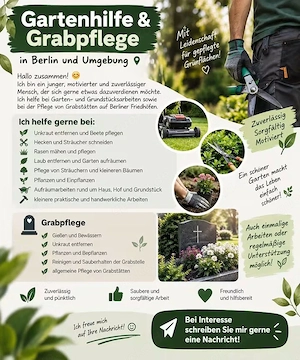  Braucht jemand Hilfe im Garten? 