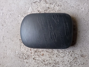 Motorrad Sozius-Sitzpad mit Saugnäpfen Schwarz
