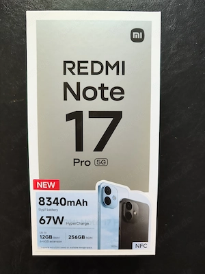 Xiaomi REDMI Note 17 Pro 5G 256 GB Black" - neu, originalverpackt
