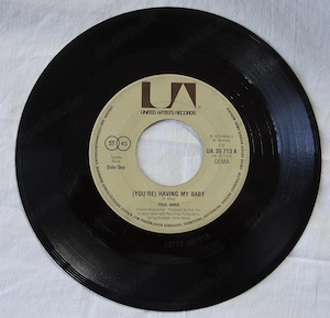B Single oH PAUL ANKA Papa (YOU RE) HAVING MY BABY UAR 35713 A 1974 Schallplatte Oldie Vinyl 