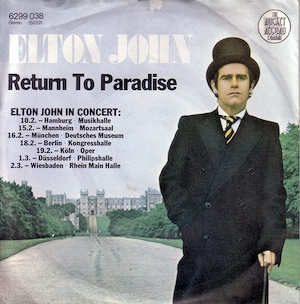R Single Elton John SONG FOR GUY RETURN TO Paradise 1978 Schallplatte Vinyl 