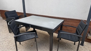 Ausziehbarer  A Casa Mia  Gartentisch mit 6 Stühlen
