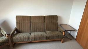 Vintage 3er-Set: Sofa + 2 Sessel (70er Jahre)