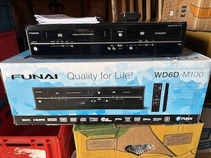 Funai WD6D M100 VHS Recorder DVD Recorder top Zustand 